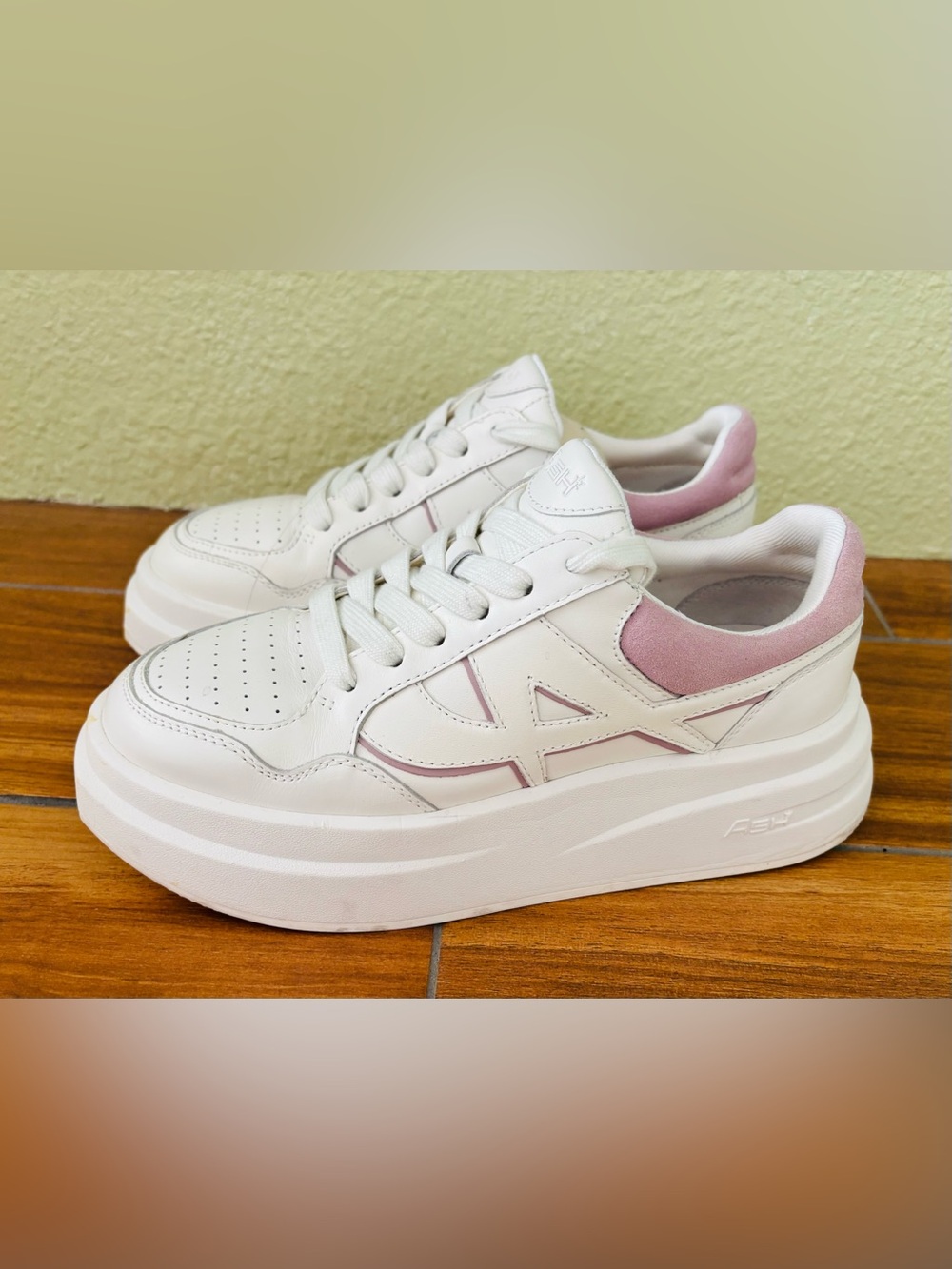 ASH Icone Flatform Sneaker in White Size: EU 38 or US 7.5